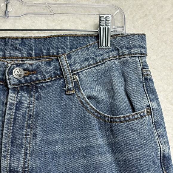 Cheap Monday Five Unwash Blue Straight Jeans 30 x 30 Button Fly Skull Straight - Picture 3 of 16